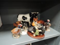 A selection of mixed studies including Border Fine Arts, Mr Billing's Calf JH1 and Robin with Chicks