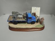 A Limited Edition Border Fine Arts study, 3 Mile Back Up T' Road B1001, with cert 393/500, with
