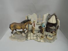 A Border Fine Arts study, New Shoes For Dolly JH29, modeller Elizabeth MacAllister, limited