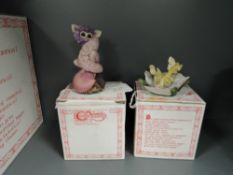 Two fantasy figures by Holland studio craft from the Enchantica range Snappa Splash and Tickled