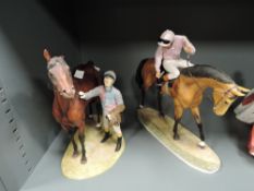 Two studies by David Geenty for the Hamilton Collection, In The Winner's Enclosure and On Parade,