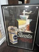 A mid century advertising poster for coffee