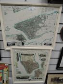 Two modern ordnance maps for New York Hudson river
