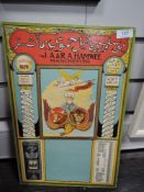 A card advertising sign for Indian tea or similar Manchester
