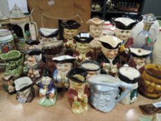 A selection of character jugs.
