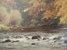 An oil painting on board, Reginald Aspinwall, signed and dated 1892, 23 x 31cm, plus frame