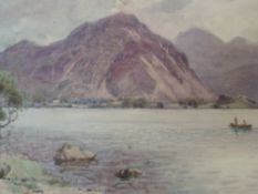 A watercolour, Alfred Heaton Cooper, Ennerdale Lake, signed 24 x 33cm, plus frame and glazed