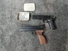 A BSA .22 Air Pistol and a Huntington Beach CA USA 4.5mm .177 G10 Repeater BB Pistol