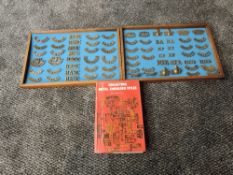 Two trays containing Thirty Five Pairs of metal Military Shoulder Titles, all appear to be different