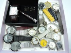 A selection of fashion wrist watches including Lorus, Santima, Accurist, Tommy Hilfiger etc and a