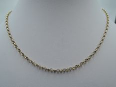 A 9ct gold belcher chain, approx 18' & 4.8g