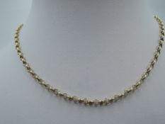A 9ct gold belcher chain, approx 16' & 7.2g