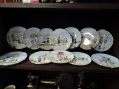 A selection of ceramic display plates by Royal Worcester in the Sweet Summer days collection
