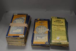 A selection of maps road guides and ordnance surveys