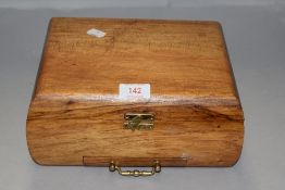 A Tabacalera cigar humidor or similar smokers case