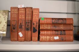 A selection of books including WW Jacobs and other novels.