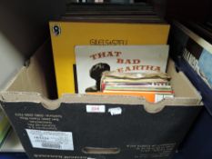 A mixed selection of vinyl LP records and 45's including easy listening, classical and popular