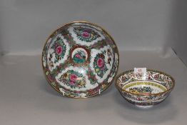 Two highly decorated Chinese bowls in a Cantonese design
