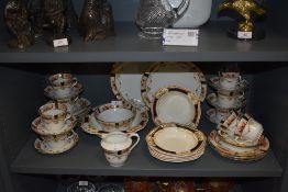 A part tea and dinner service by Alfred Meakin in the Caledonia design