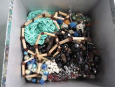 A small selection of costume jewellery including bead and shell etc