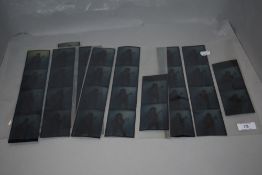 A set of photographers negative prints of Linda Lusardi portraits in swim suit