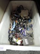 A large selection of costume jewellery necklaces
