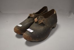 A pair of traditional folk style Lancashire cloggs