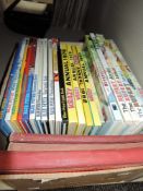 A selection of childrens annuals including Bluepeter and Rupert bear