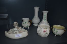 A selection of fine Irish ceramics including Belleek