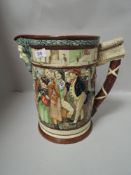 A large and substantial jug by Royal Doulton in the Dickens ware series approx 27cm tall approx
