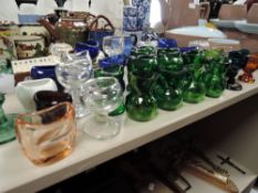 A selection of Victorian and later glass eye baths or washers