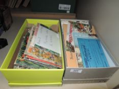 A selection of collectable cigarette and tea cards
