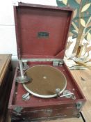 An art deco era shellac record player by Brunswick Cliftophone