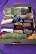 A selection of gents vintage accessories including 1940s and 50s Tootal ties.