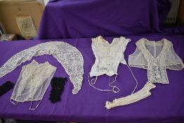 A pretty lot of antique modesty panels, collars and sections.