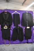 Three gents early 20th century evening suits.