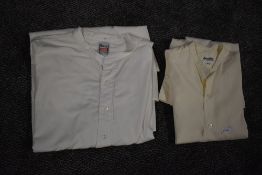 Two gents 1940s/early 50s collarless shirts, including Kendal Milne.