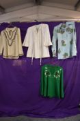Four vintage 1960s/70s tops and blouses.