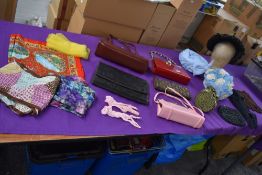 A mixed lot of vintage 1950s and 60s hats also vintage bags, gloves and headscarves, included is a