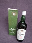 A bottle of 1970's Talisker 12 year old Single Malt Scotch Whisky, 43% GL, 1 Litre, in card box