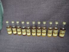 Eleven Gordon & Macphail Connoisseurs Choice Scotch Highland Malt Whisky Miniatures, Benromach 1968,