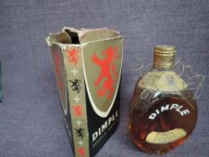 A 1950's bottle of John Haig & Co Ltd Dimple Whisky, spring cap, 70 Proof, no capacity stated, in