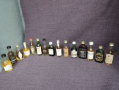 Fifteen Distillery Own Bottling Whisky Miniatures, Glenmorangie 10 Year Old, Ainslie's 70 proof,