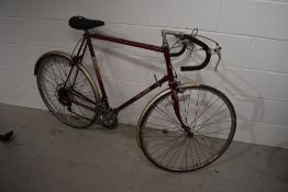 A vintage Raleigh gents racing bike