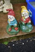 Two garden gnomes (Andy & Lee)