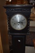 An early to mid 20th Century 'Grandmother' clock, 1930s style face, height approx. 133cm -