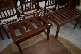 Two luggage racks