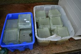 A selection of glass blocks