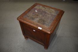 A 19th Century mahogany box commode
