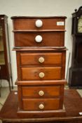 A selection of dressing table jewellery drawers